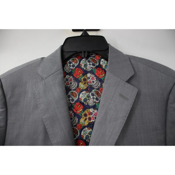 NWT indochino mens 38-40 Made to measure wool sport coat gray two button vented - Picture 3 of 13